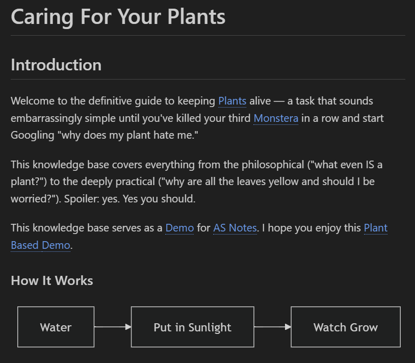 AS Notes Markdown Preview Handling