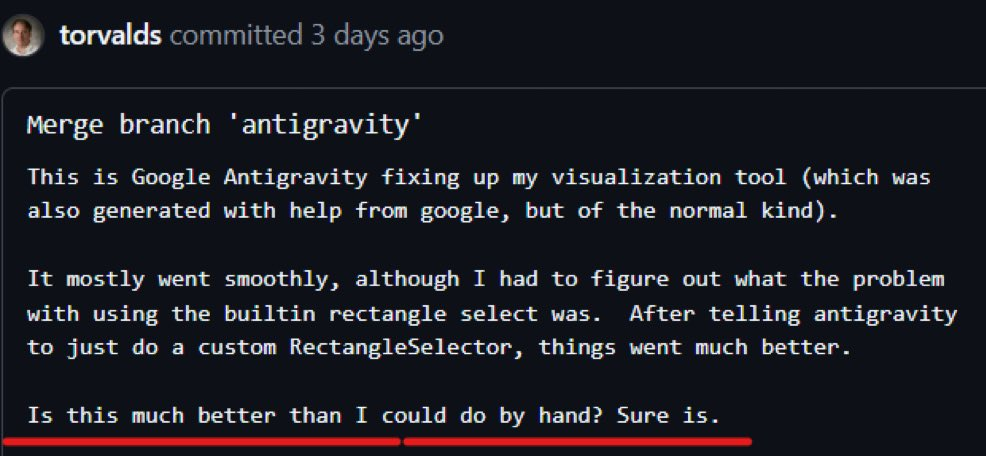 Linus Torvalds Vibe Coding
