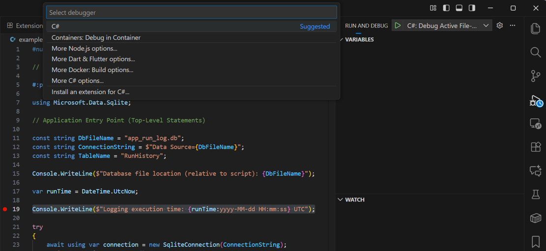 Debugging .NET 10 File Based Apps (Set Up)